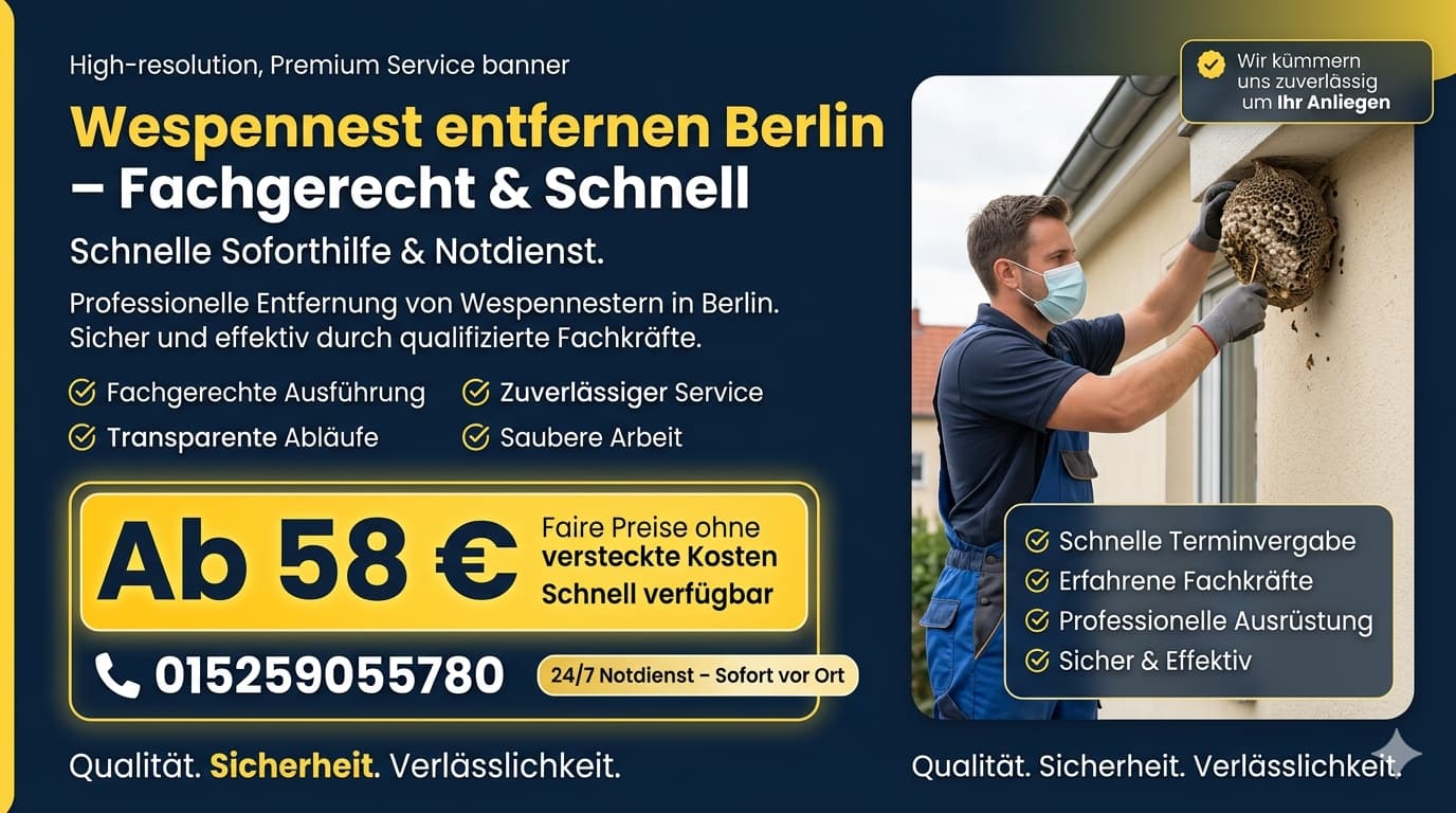 wespennest entfernen berlin