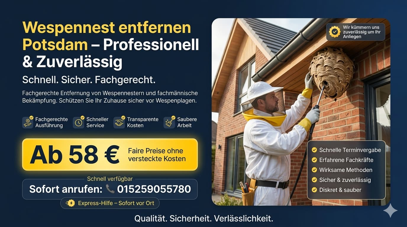 wespennest entfernen potsdam