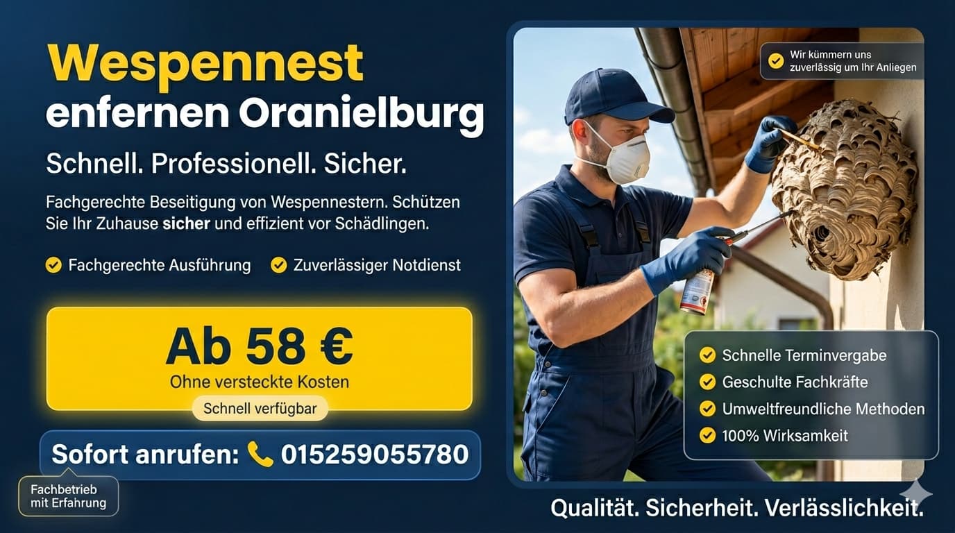 Wespennest entfernen Oranienburg
