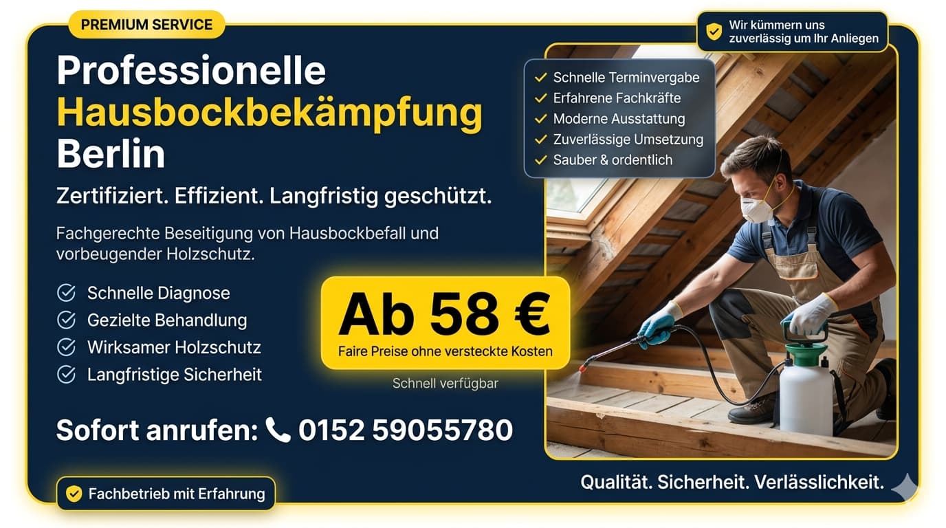 hausbockbekämpfung berlin